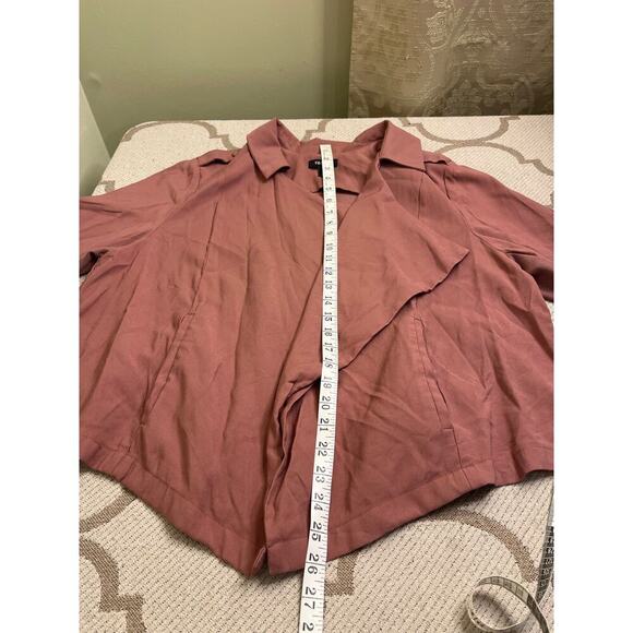 Torrid Mauve Twill drape Front jacket Blazer, size 2X - Picture 9 of 13
